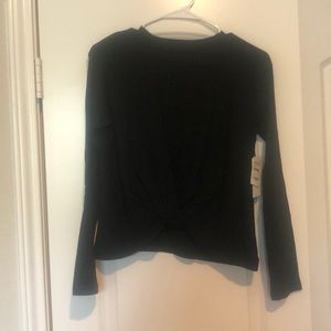 Girls black long sleeve XL